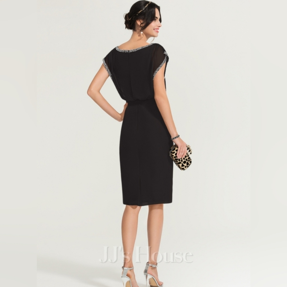 JJS HOUSE 10 COCTEL ELEGANT BLACK DREES. - Picture 2 of 13